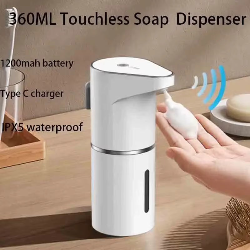 NeatMate™ Touchless Foaming Soap Dispenser: Type-C Rechargeable, Adjustable Levels